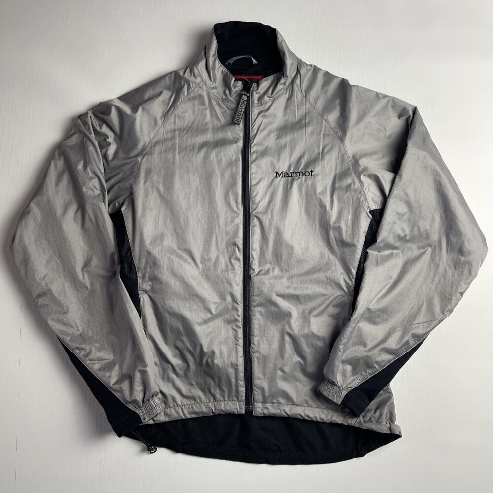 Marmot Gray Jacket Full Zip Lightweight Windbreaker Women Size M Running jacket